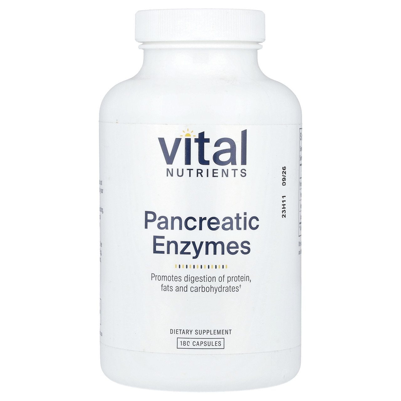 Vital Nutrients, Ферменти підшлункової залози, 180 капсул, Київ