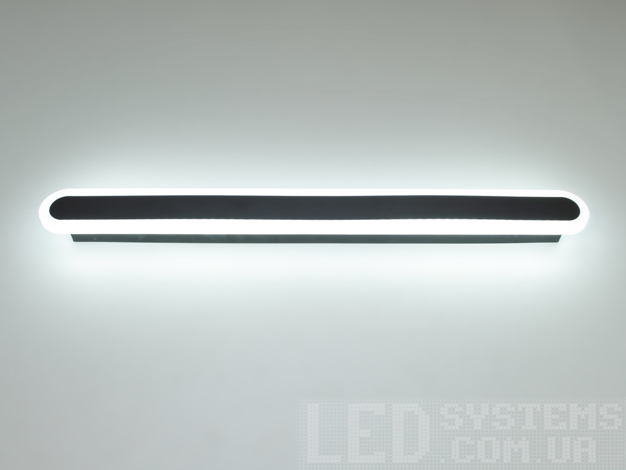 Мінімалістичний LED світильник-планка, колір чорний, 34 W на 5 мм 7291-600BK-LS
