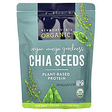 Viva Naturals, Chia Seeds, 1 lb (454 g), Київ