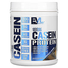 EVLution Nutrition, 100% казеїновий протеїн, шоколадна карамель, 454 г (1 фунт), Київ
