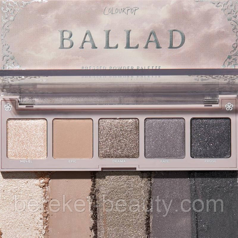 Палетка теней Colourpop Ballad Pressed Powder Palette, фото 1