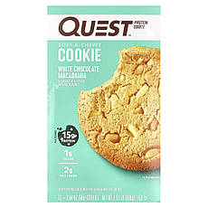 Quest Nutrition, Protein Cookie, білий шоколад і макадамія, 12 печінки, 58 г (2,04 унції), Київ