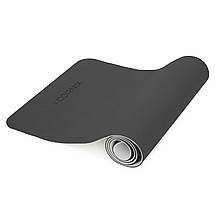 Килимок спортивний Cornix TPE 183 x 61 x 0.6 см для йоги та фітнесу XR-0349 Black/Grey, фото 2