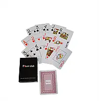 Карти гральні покерні пластикові Duke Poker Club 54 аркуші 87x62 мм (DN26238RED)