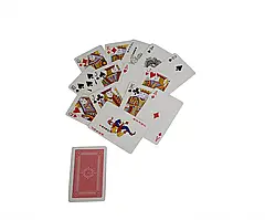 Карти гральні покерні атласні Duke 54 аркуші 87х62 мм (DN32313RED)