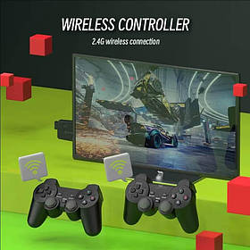 Приставка для ігор M8 Data Frog Y3 Lite Game Stick 4K HDMI + 2 бездротові геймпада (64 ГБ)