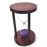 Годинник пісочний None на 10 хвилин 14.5х9х9 см Фіолетовий пісок (DN32071B)