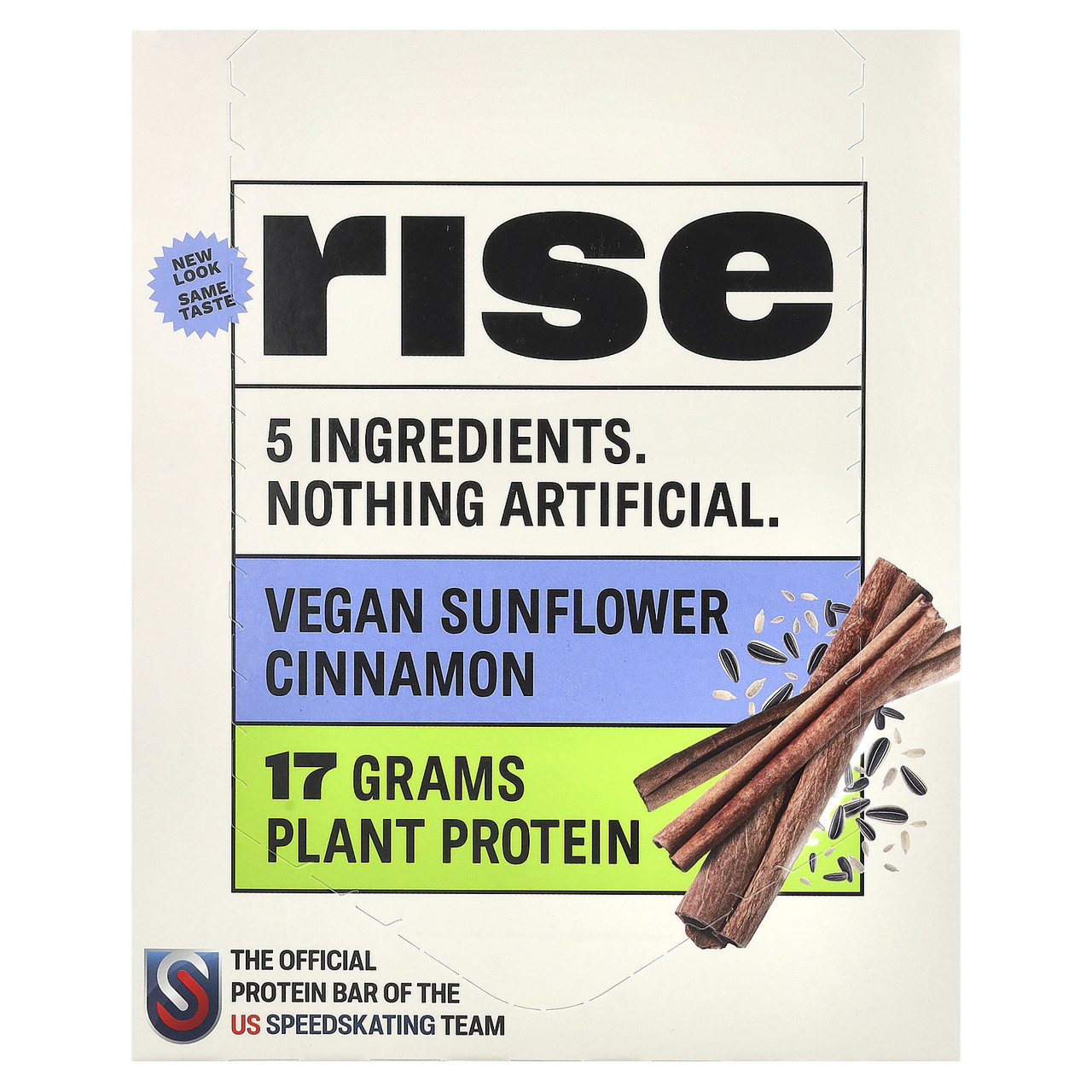 Rise Bar, THE SIMPLEST PROTEIN BAR, Sunflower Cinnamon, 12 Bars, 2.1 oz (60 g) Each (Discontinued Item), Київ