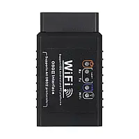Автосканер для діагностики авто ELM327 OBD2 Wi-Fi v1.5 для Android/IOS чіп PIC18F25K80 Чорний