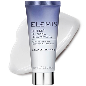 Нічна маска з пептидами Elemis Peptide4 Plumping Pillow Facial Hydrating Sleep Mask 15 мл
