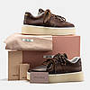Жіночі Кросівки Miu Miu Leather Sneakers Platform Brown / Міу Міу Лезер Снікерс Платформ Коричневі, фото 7