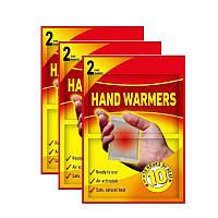 Хімічна грілка для рук Hand Hot Pack Warmer 95*55 мм 2 шт - 10 годин обігрівання, 68 градусів