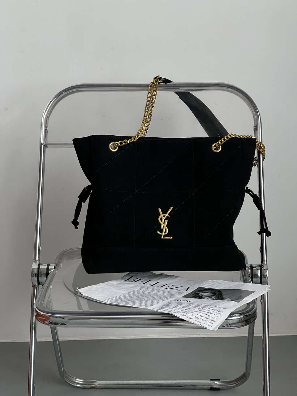 Сумка жіноча Saint Laurent Jamie in Suede черний