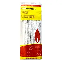 Йорші для трубок 25 шт Ronson бавовна, білі, зіп-пакет (1100540)