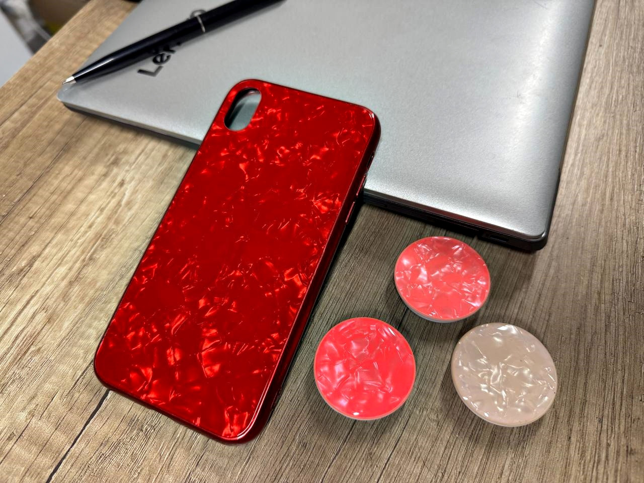 Чохол для iPhone XR — Marble Мармур, Червоний (Full Case)