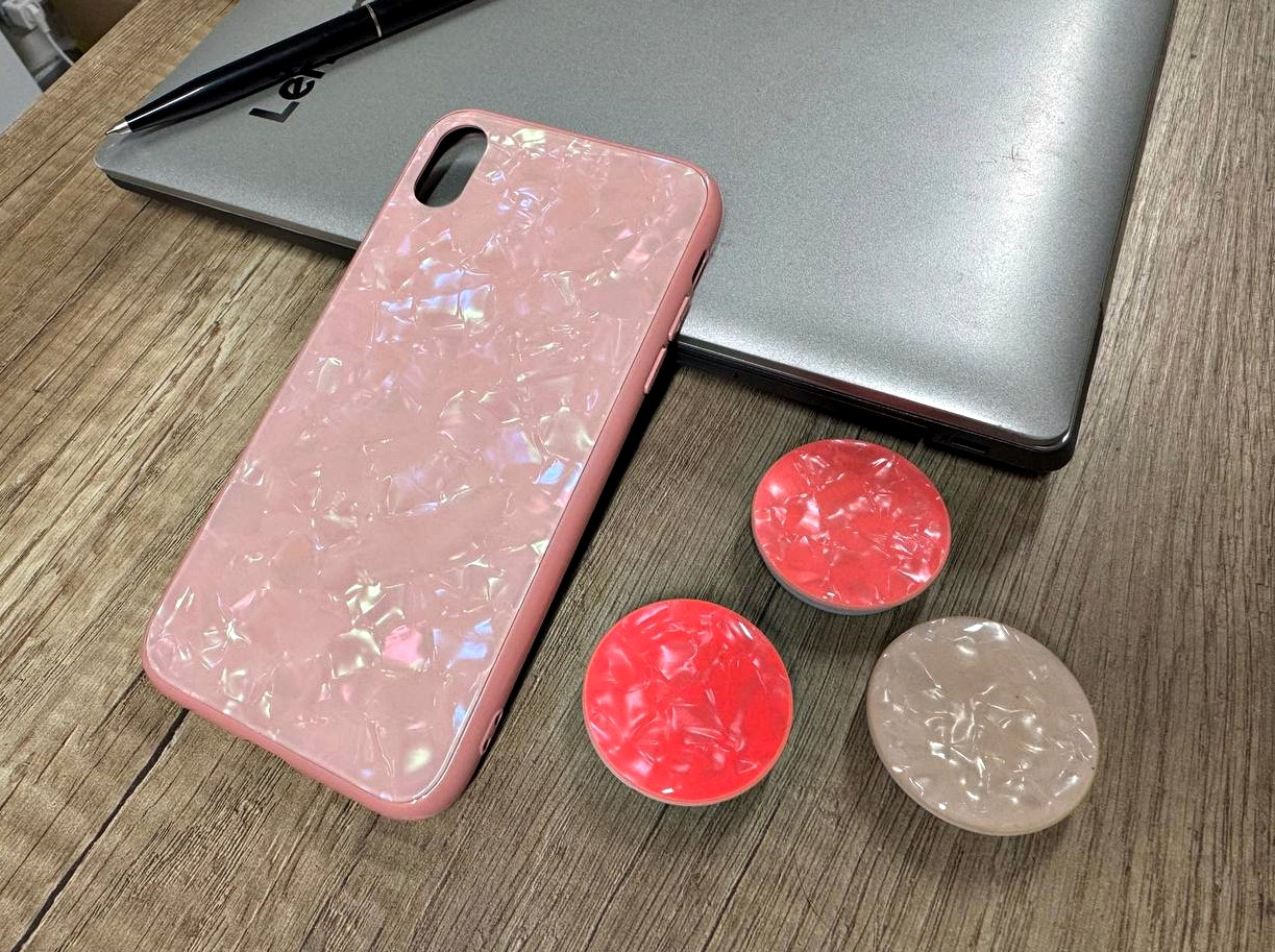 Чохол для iPhone XR — Marble Мармур, Рожевий (Full Case)