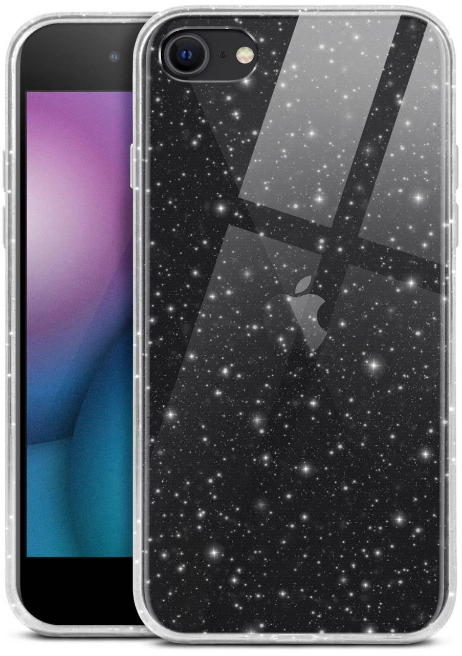 Силіконовий чохол для iPhone SE 2022 / 2020 / 8 / 7 — Glitter з блискітками, Прозорий