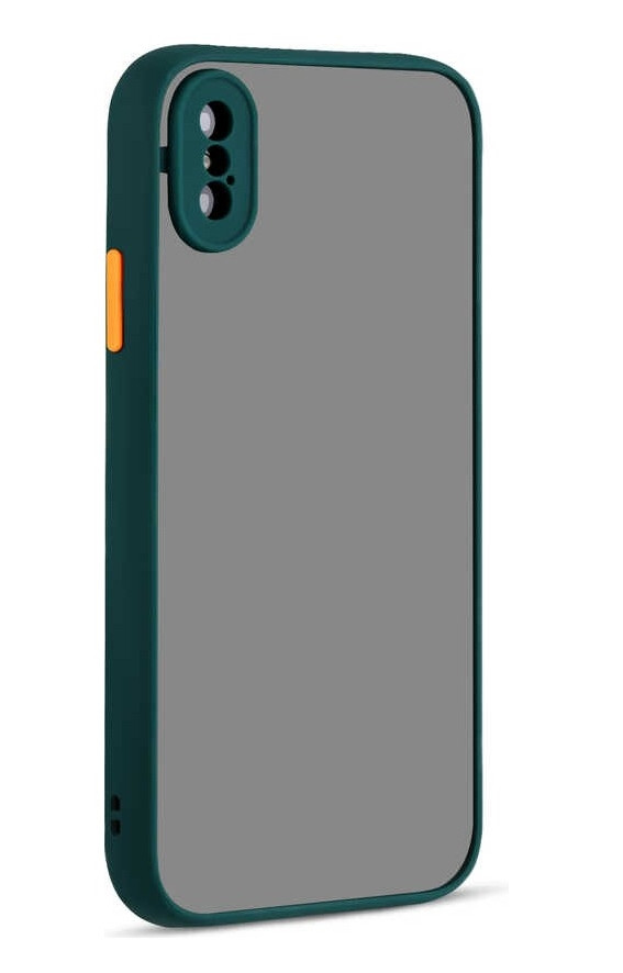 Чохол для iPhone XS/X — Goospery Matte Case, Dark Green (Камера закрита)