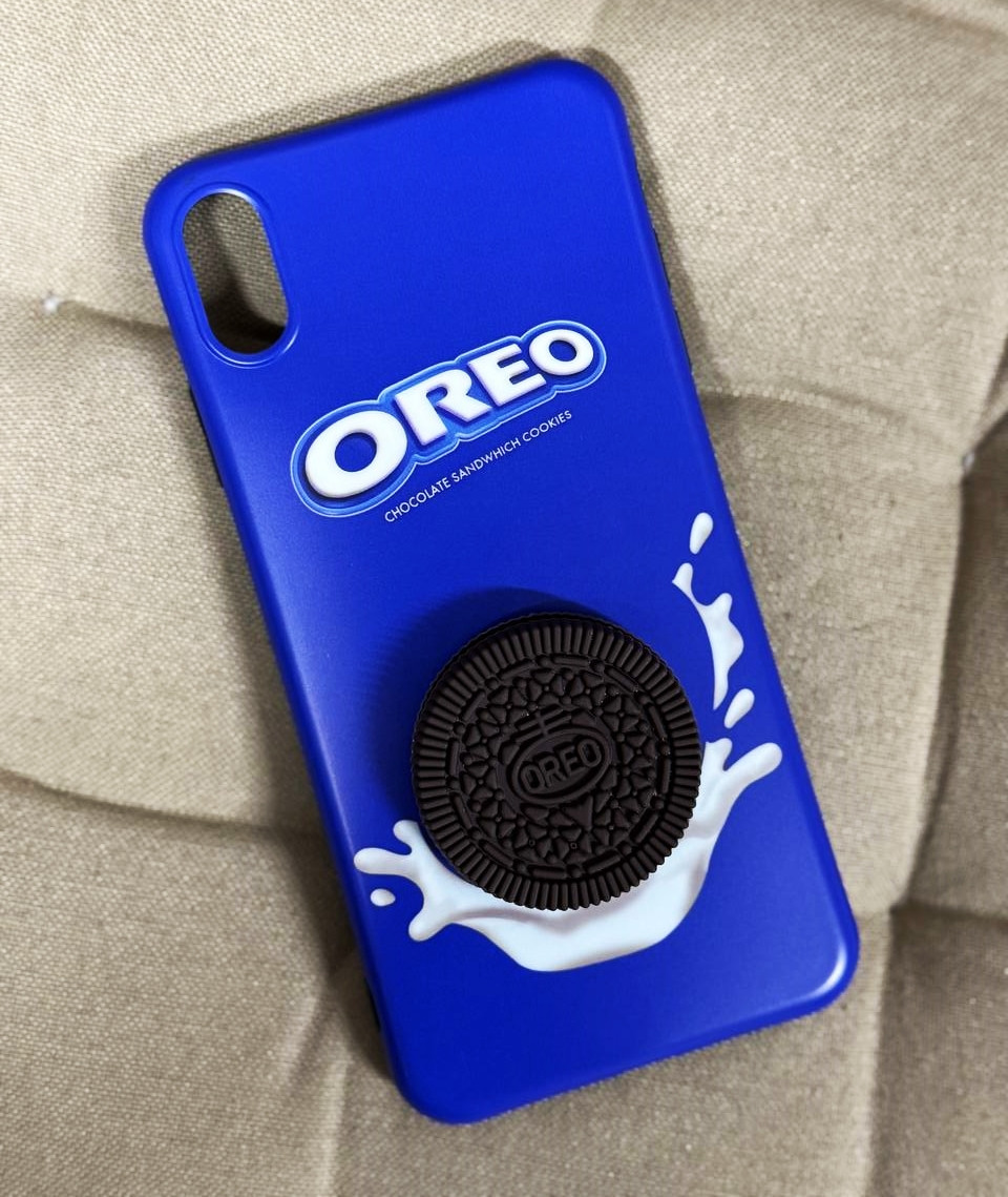 Силіконовий чохол для iPhone XS Max — Печиво Oreo, Синій