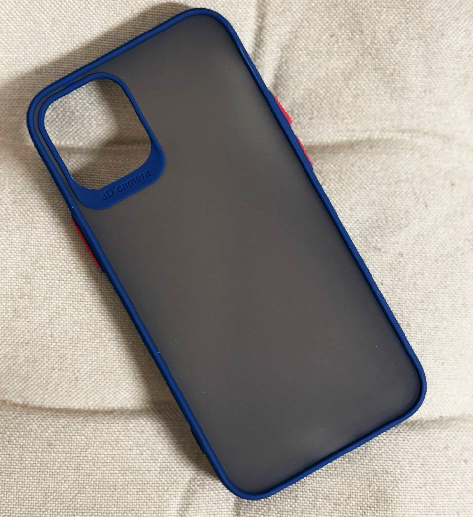 Чохол для iPhone 12 mini (5.4") — Goospery Matte Case, Blue (Камера відкрита)
