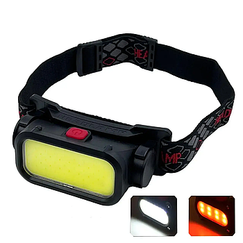 Налобний ліхтарик BL-008/ 8773 COB з білим і червоним світлом (200)