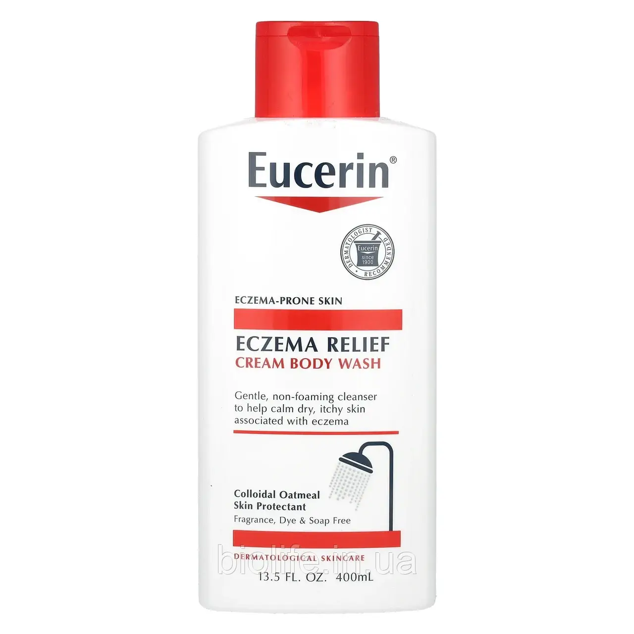 Eucerin, Eczema Relief, крем для душу, 400 мл (13,5 рідкого. Унції) оригінал, фото 1