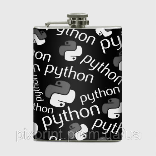 Фляга «Python programming logo pattern» - фото 1 - id-p2498978451