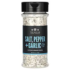 The Spice Lab, Salt, Pepper + Garlic, 6.2 oz (175 g), Київ