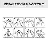 Універсальні насадки для машинки для стриження волосся 10 шт. у комплекті, фото 5