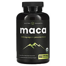 NutraChamps, Maca, 700 mg, 180 Organic Capsules, Київ