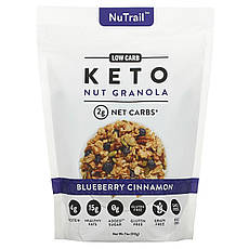 NuTrail, Keto Nut Granola, черника и корица, 312 г (11 унций), Київ