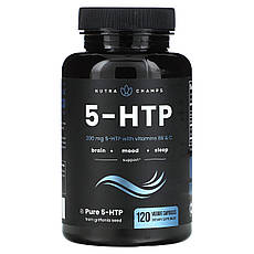 NutraChamps, 5-HTP, 200 мг, 120 рослинних капсул, Київ