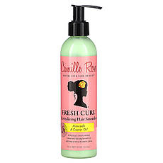 Camille Rose, Fresh Curl, відновлювальний засіб для розгладження волосся, авокадо та рицинова олія, 240, Київ
