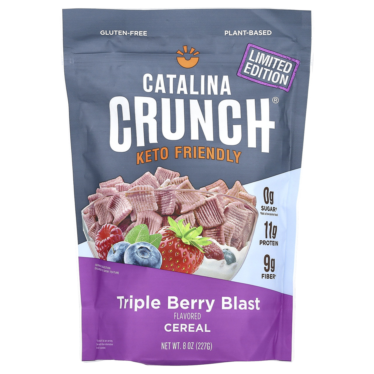 Catalina Crunch, Keto Friendly Cereal, Triple Berry Blast, 227 г (8 унций), Київ