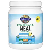 Garden of Life, сира органічна закуска, органічний замінник коктейлів і їжі, ваніль, 484 г (1 фунт оригінал