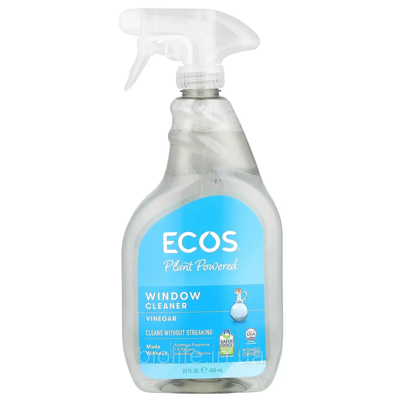 Earth Friendly Products, Ecos, засіб для миття вікон, 650 мл (22 рідк. Унції) оригінал, фото 1
