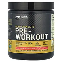 Optimum Nutrition, Gold Standard, передтренувальний комплекс, фруктовий пунш, 300 г (10,58 унції)