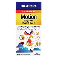 Enzymedica, Магній, рух, 60 капсул Дніпр