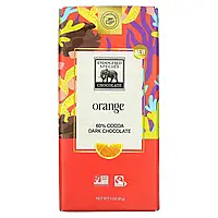 Endangered Species Chocolate, Плитка темного шоколаду, апельсин, 60% какао, 85 г (3 унції) оригінал