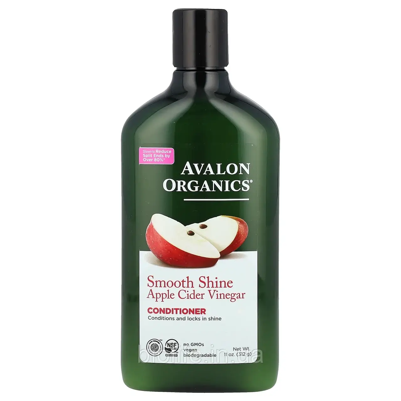 Avalon Organics, Кондиціонер, для гладкого блиску, крок 2, яблучний оцет, 312 г (11 унцій) оригінал, фото 1