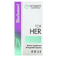 Bluebonnet Nutrition, Intimate Essentials, для неї формула для зачаття, 60 рослинних капсул, Київ