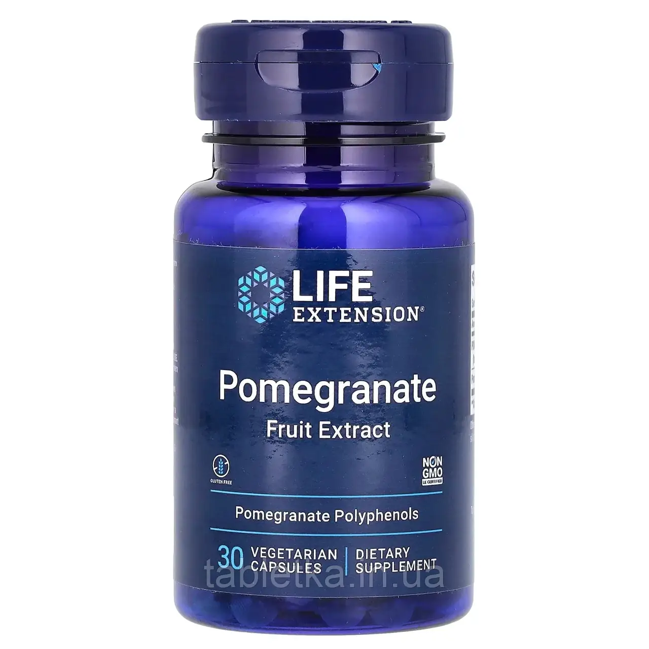 Life Extension, Екстракт граната, 30 капсул вегетаріанських Дніпро