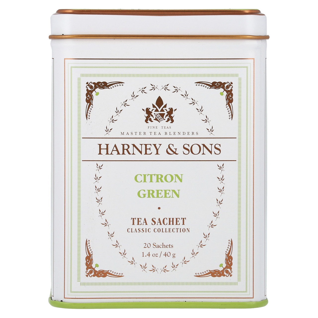 Harney & Sons, Classic Collection, зелений чай із цитроном, 20 пакетиків, 40 г (1,4 унції) Київ, Київ