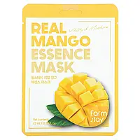 Farmstay, Real Mango Essence Beauty Mask, 1 листова маска, 23 мл (0,78 рідк. Унції) оригінал