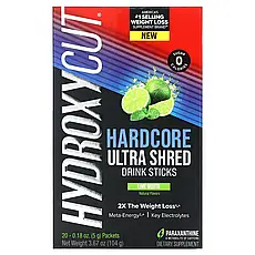 Hydroxycut, Hardcore Ultra Shred, напій у стиках, мохіто з лаймом, 20 стиків по 5 г (0,18 унції), Київ