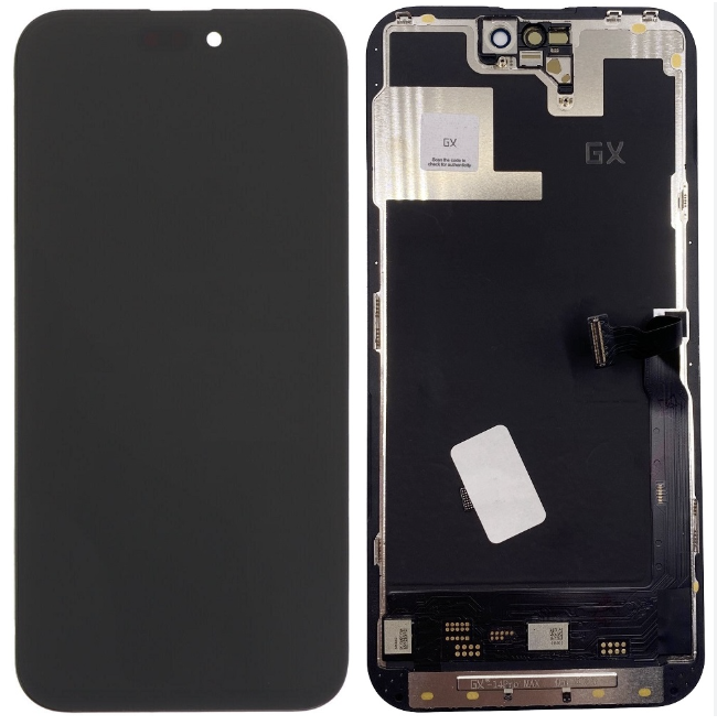 Дисплей iPhone 14 Pro Max чорний, OLED, OEM Hard, GX