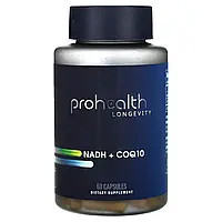 ProHealth Longevity, NADH + CoQ10'` 60 вегетаріанських капсул