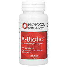 Protocol for Life Balance, A-Biotic, підтримка імунної системи, 60 м'яких таблеток, Київ