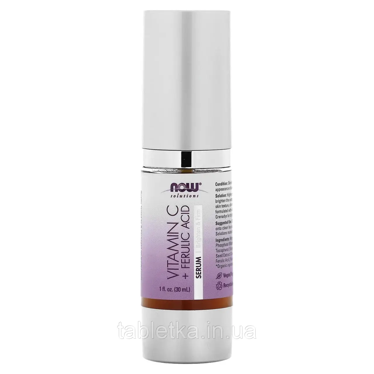 Now Foods, Solutions, Vitamin C & Ferulic Acid Serum, 1 fl oz (30 ml) Дніпро