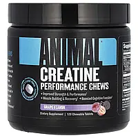 Animal, Creatine Chews, жувальні таблетки з креатином, виноградний смак, 120 жувальних таблеток Дніпр